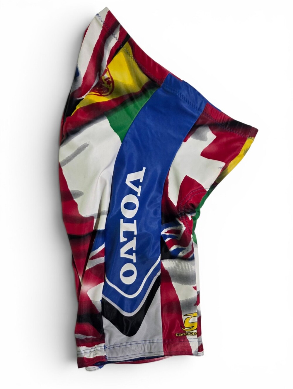 Vintage 90s Cannondale Volvo MTB Team Cycling Shorts Flags Padded Racing USA